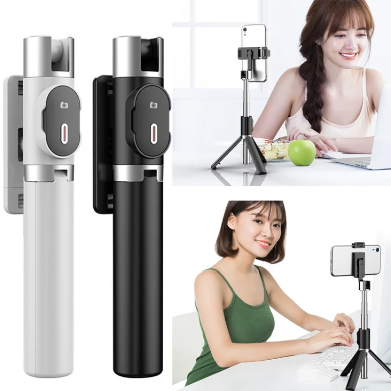 

Portable Tripod Selfie Stick for Mobile Phone Photo Taking Live Broadcast Chargable Bluetooth Remote Control Tripod Stand Pole