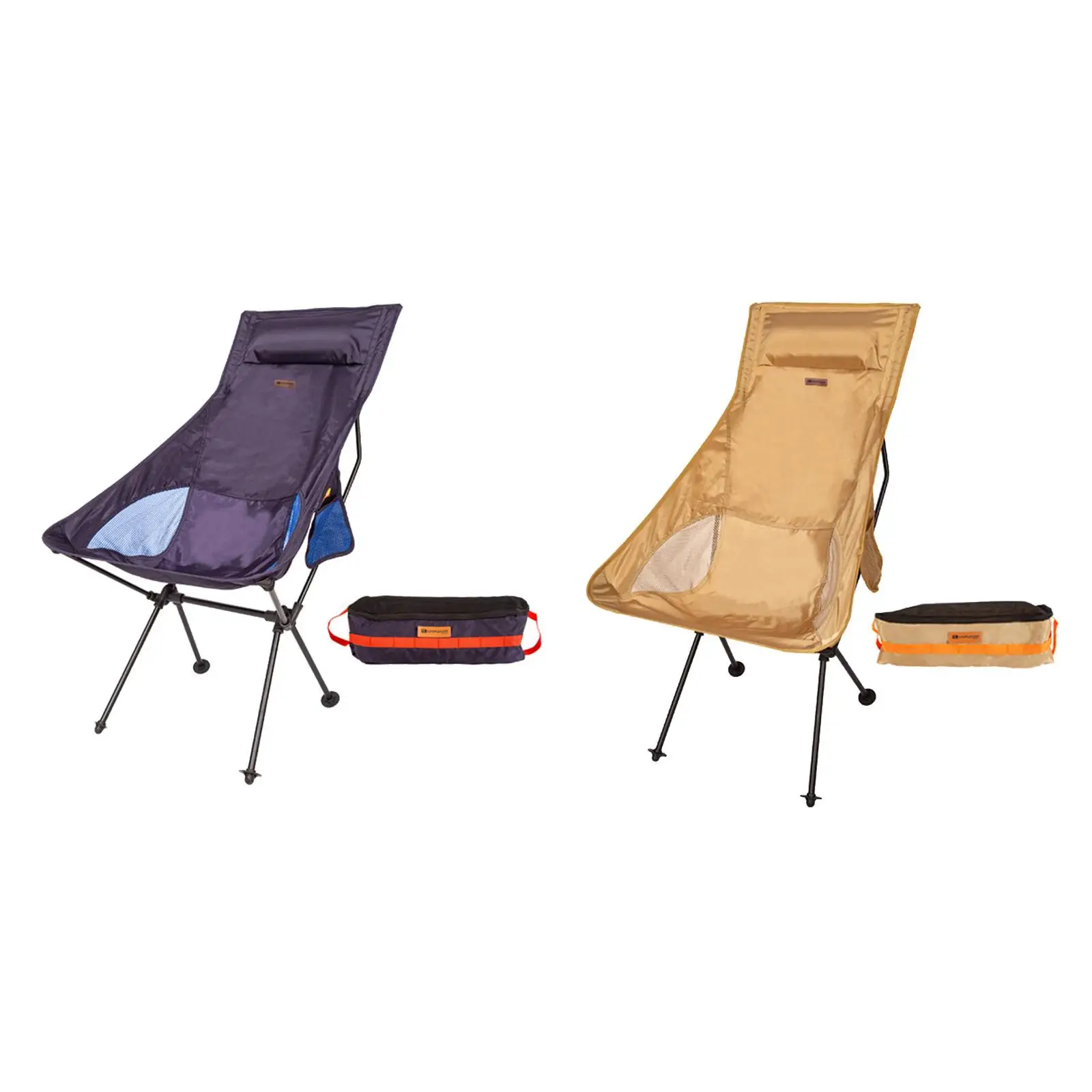 

Folding Moon Chair Armrest Chairs Camping Seat for Outdoor Drawing Fishing Lawn BBQ
