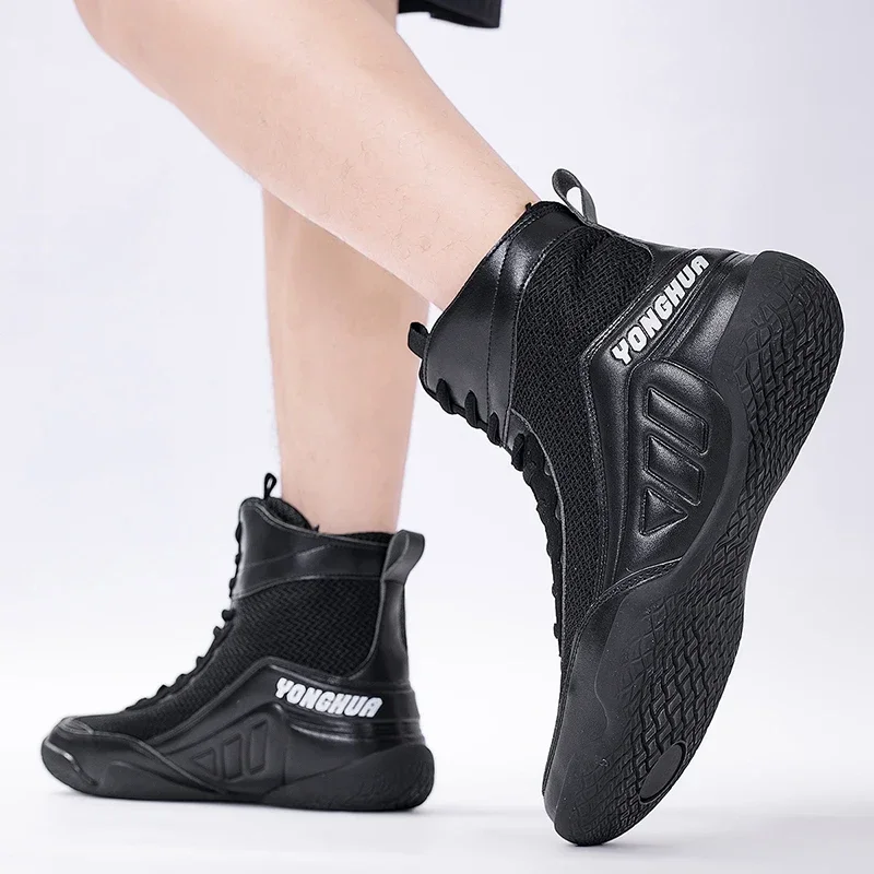 2024 популярные мужские борцовские туфли боксерские кроссовки высшего качества