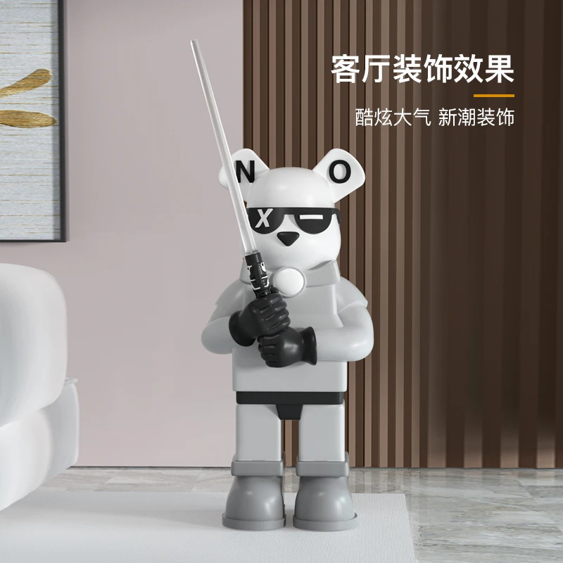 

Внутренний Декор для дома, фигурки трендовых медведей, современные, скандинавские, искусство, статуэтки животных из смолы, скульптура, стат...