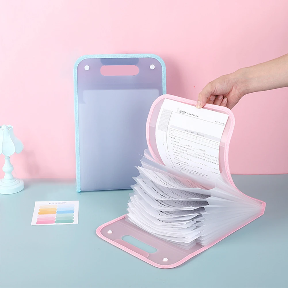 

Colored Label Multifunction Expanding File Folder Accordion Storage School Letter 13 Pockets Desk Organizer Home Stationery