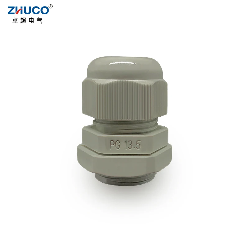 

ZHUCO 10 шт. PG13.5 серый нейлоновый кабель вход Водонепроницаемый IP68 для провода 6-12 мм регулируемый пластиковый Соединительный элемент с проклад...