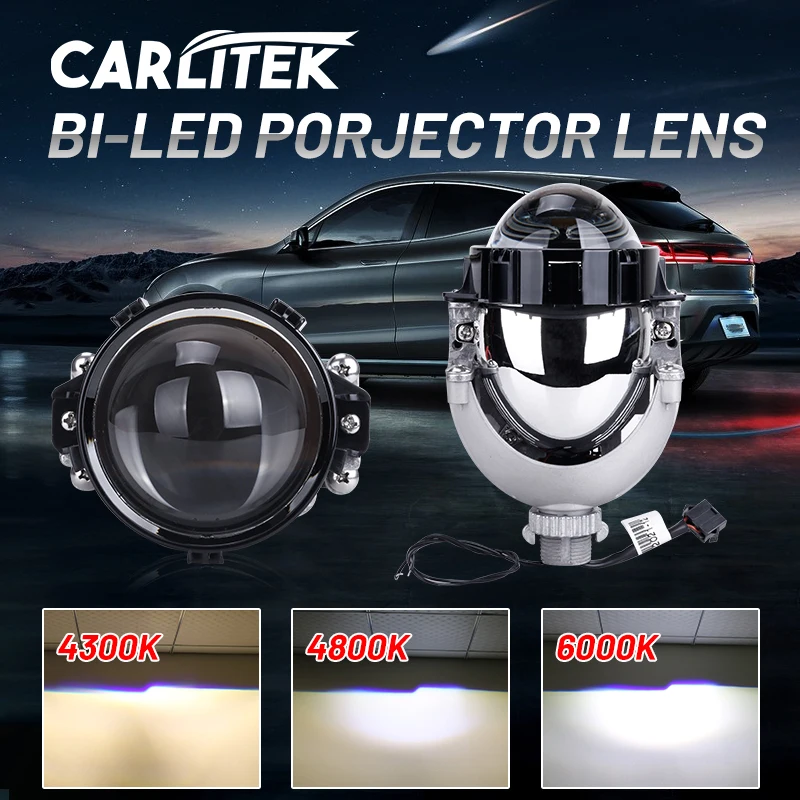 

Bi Led Lenses 3 Inch For Headlight H7 H4 Led Projector Lens 9005 9006 Car Lamps Diode Angel Eyes 4300K 6000K Turbo Retrofit Kits