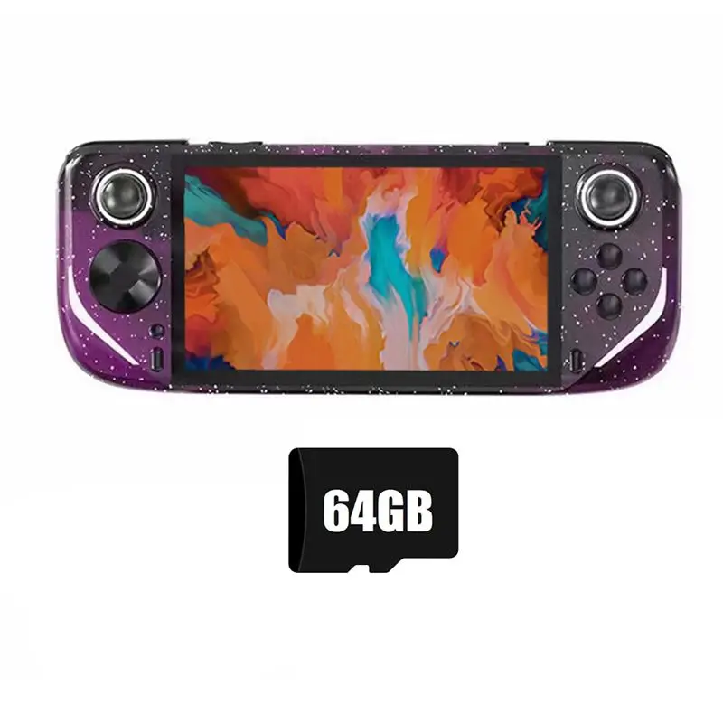 Фото Портативная игровая консоль E6 Plus 64 ГБ + 15000 игр, 5-дюймовая портативная видеоконсоль с поддержкой подключения к телевизору, аркадная игровая консоль №1
