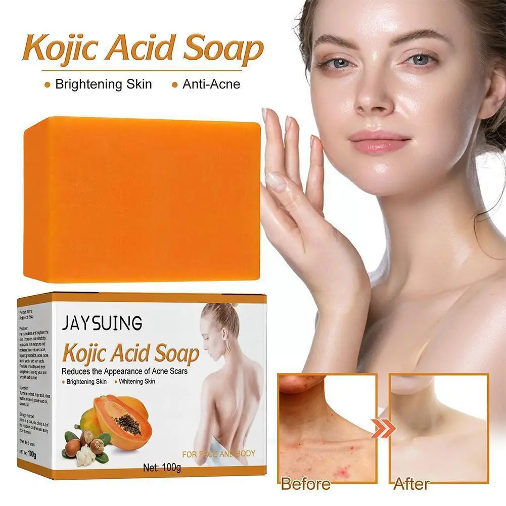 

100g Kojic Acid Soap 3 colors option Glutathione Soap Lightening Soap Bleaching Brightening Hand Soap face Skin Soap made S W3Y9