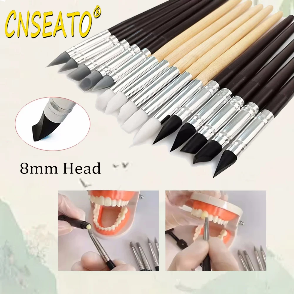 5 шт. зубная кисть из смолы ручка для дизайна ногтей кисти формирования