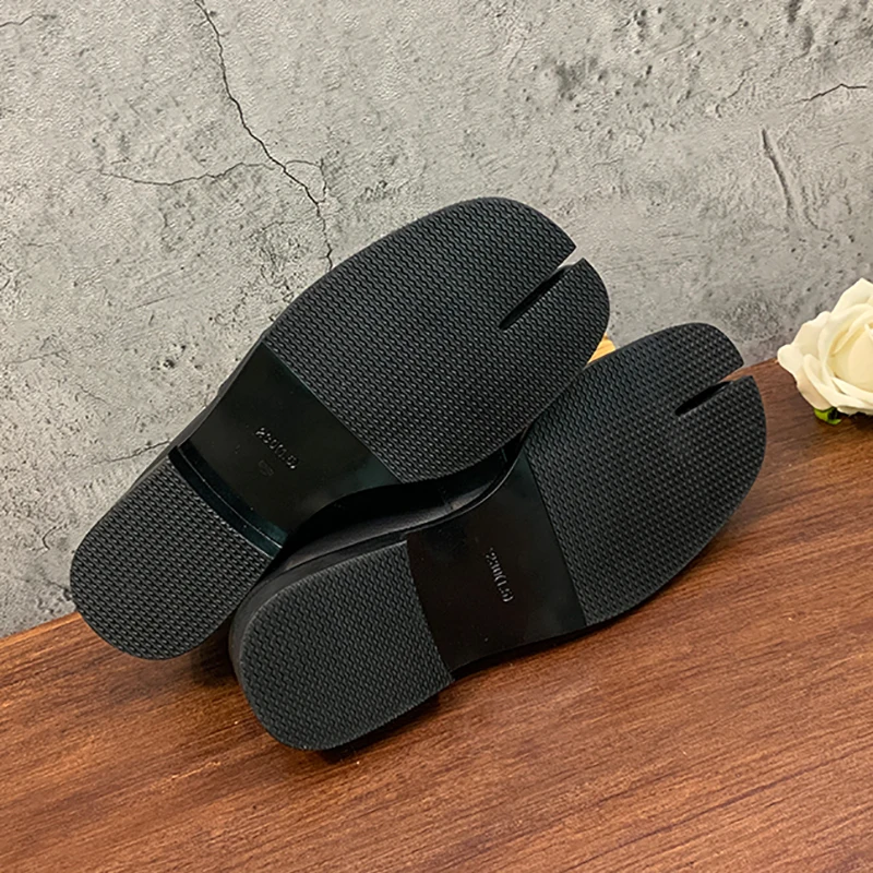 Лоферы женские из натуральной кожи повседневные туфли на плоской подошве бычья