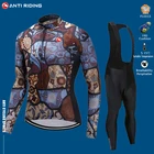 Новинка 2022, командный комплект из Джерси с длинным рукавом для езды на велосипеде, комбинезон, одежда для езды на велосипеде, зимняя одежда для езды на велосипеде, трикотажная одежда для езды на горном велосипеде, мужская одежда