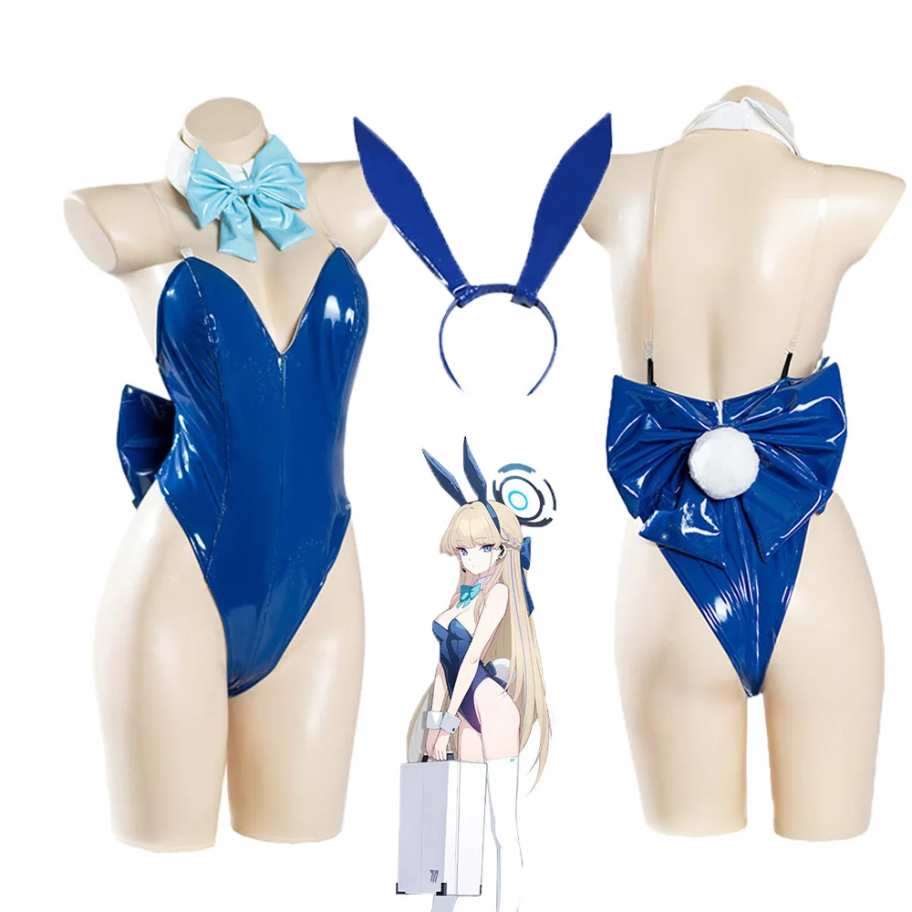 Сексуальный аниме синий архив Косплей Asuma Toki Костюм галоши Банни девочки