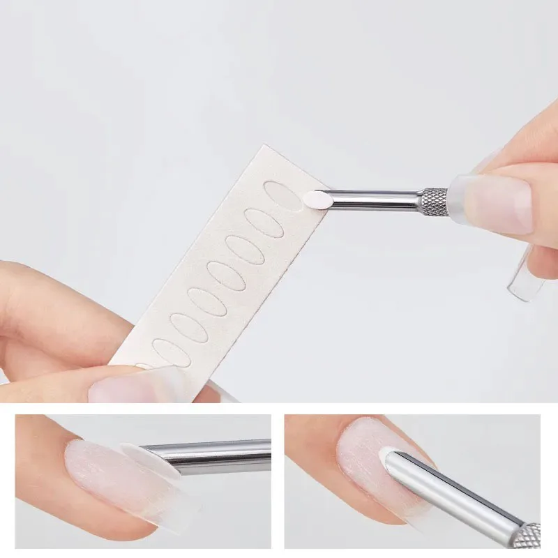 Мини-пилка для ногтей с клейкой одноразовой 180 # шлифовальная таблетка