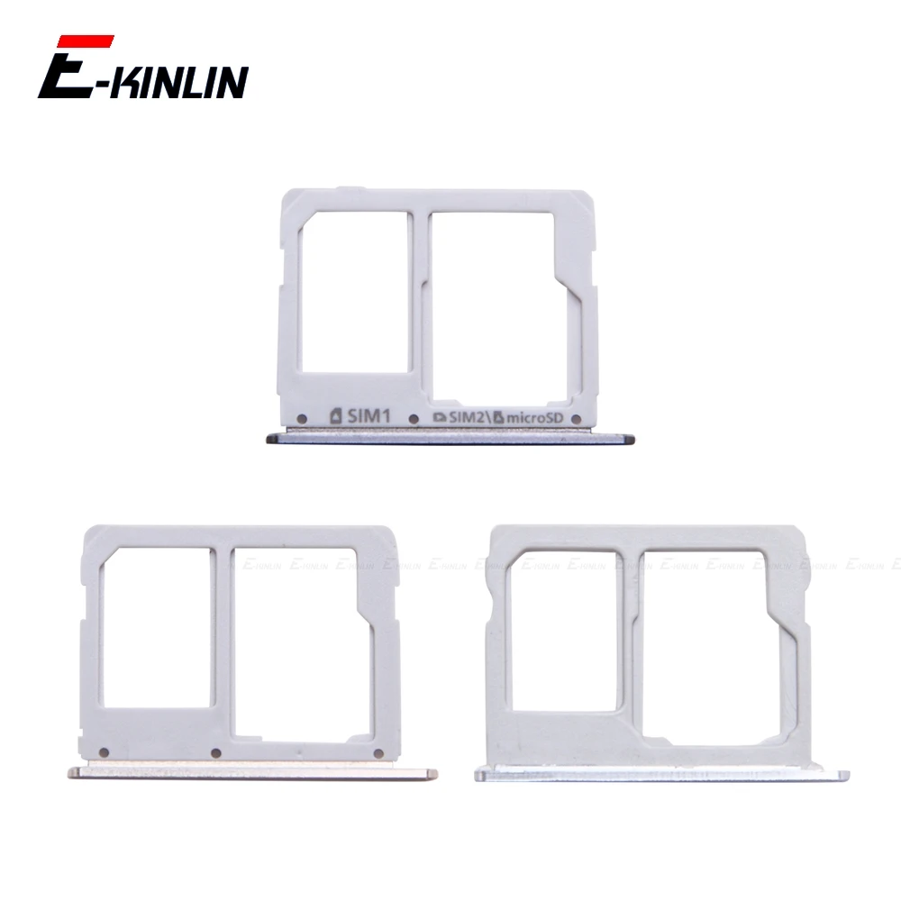 Держатель гнезда для Sim-карты Micro SD считыватель лотков Samsung Galaxy A3 A5 A7 2016 A710 A510 A310