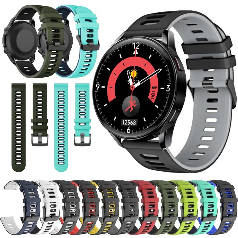 

Sports Rubber Strap for Samsung Galaxy Watch 4 6 Classic 5 Pro Swim Silicone Soft Watchband 20mm Belt Replacement Accessorie