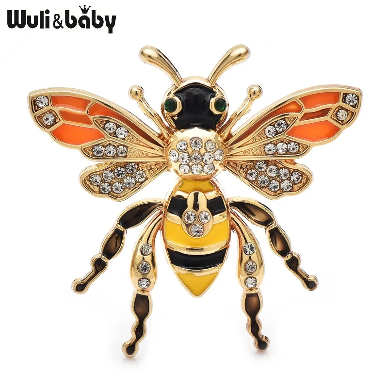 Женская брошь в виде пчелы
