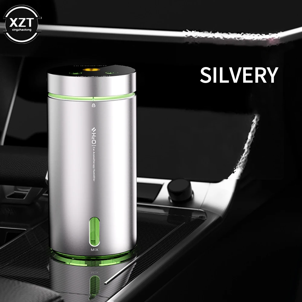 

Car Air Humidifier Aluminium Alloy Essential Oils Diffuser 300ml Air Freshener For Auto Home Office Accessories