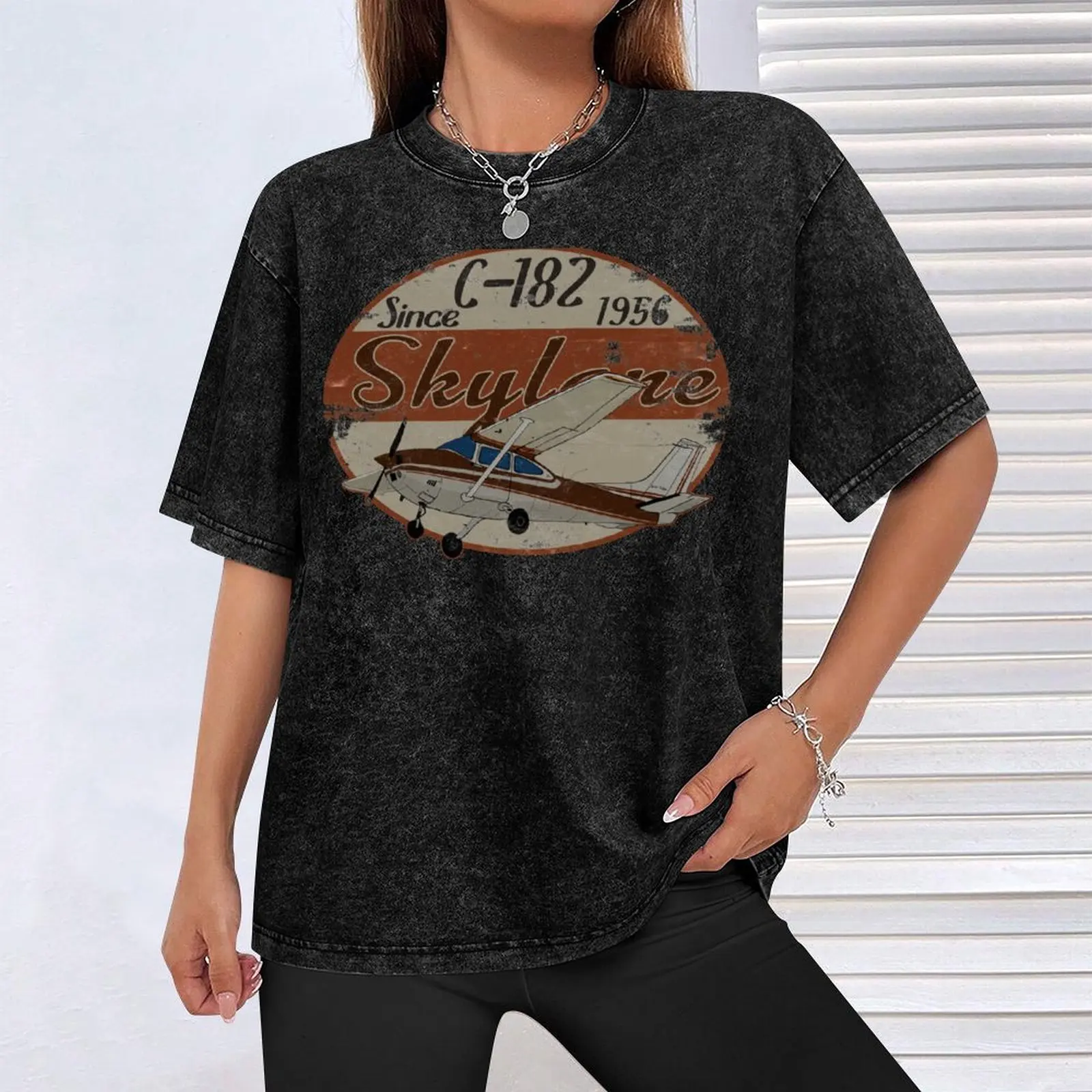 Хлопковая футболка Cessna 182 Skylane Since 1956