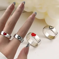 fashion heart rings set love rings for couples lovers men women girls valentines day party gift for girfriend wedding rings