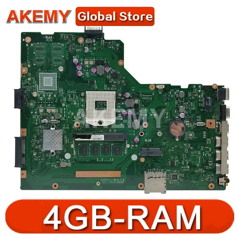 

Akemy Laptop motherboard for ASUS X75VC X75VB X75VD X75VD1 X75A X75A1 X75V mainboard 4GB-RAM