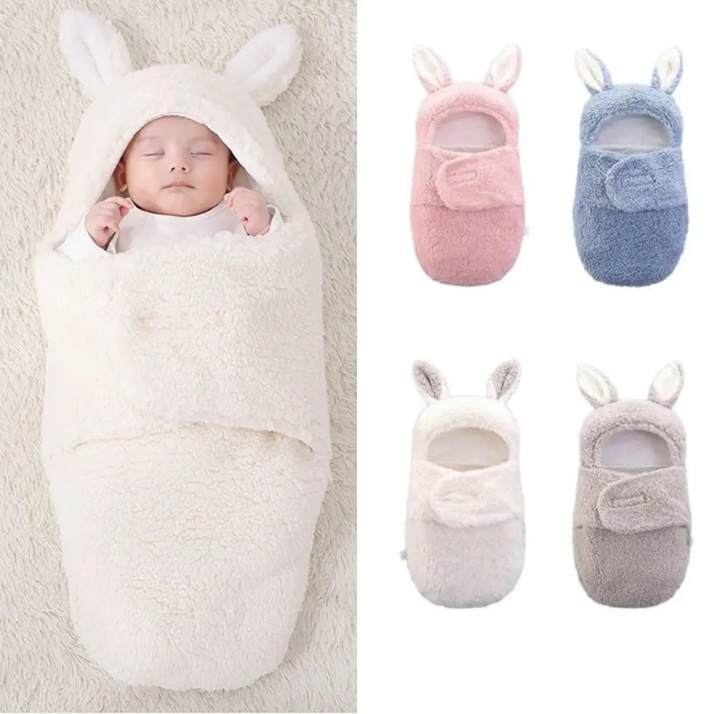 

Hooded 0-6 Months Sleeping Bag Shower Gift Stroller Wrap Newborn Swaddle Blanket Sleeping Swaddling Baby Swaddle