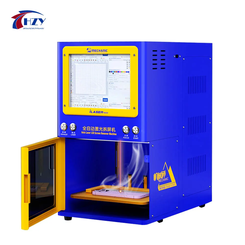 

Аппарат для лазерной очистки дыма MECHANIC iLaser W20 iPhone, 20 Вт, 1064 нм, встроенная система очистки дыма для ЖК-экрана