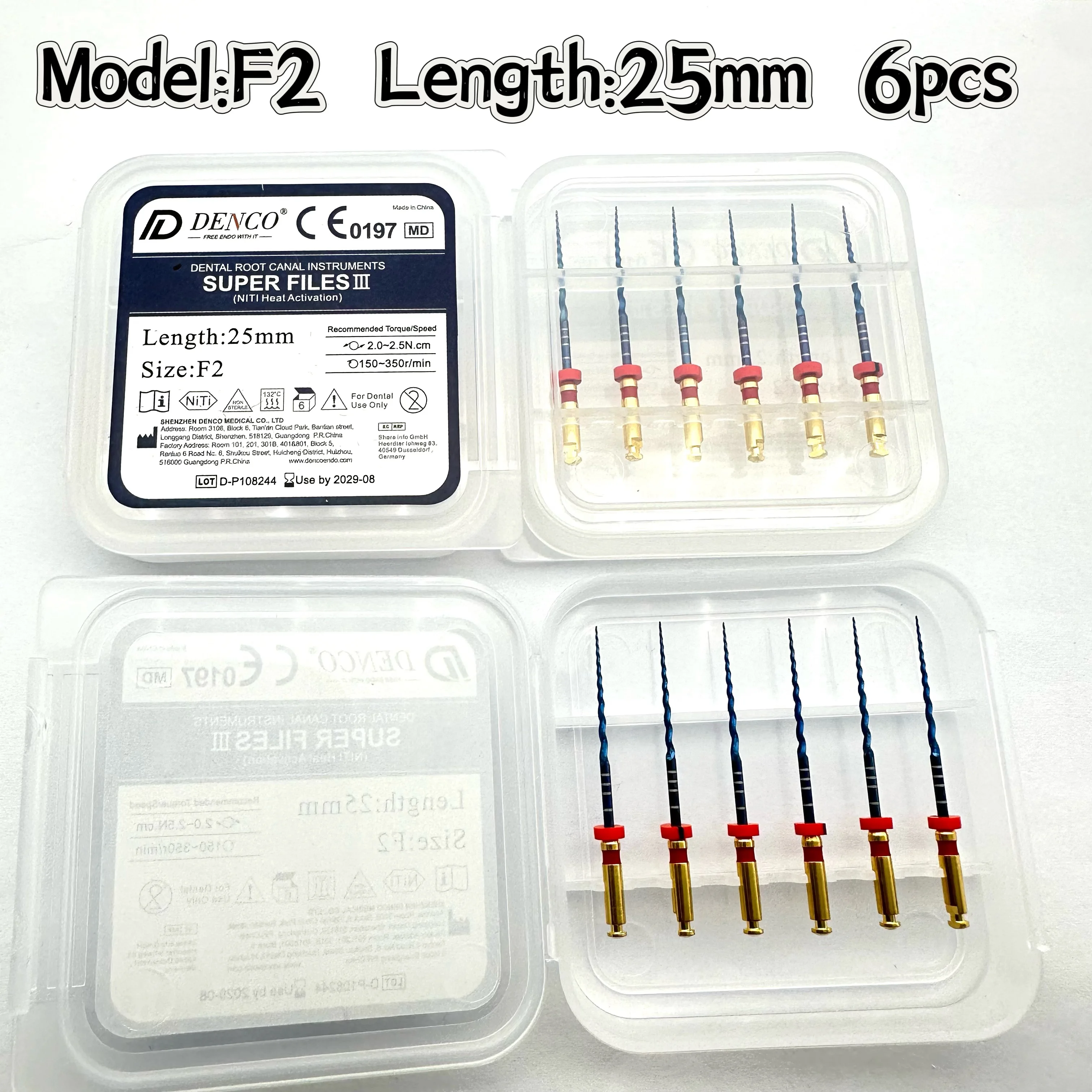 DENCO Dental Rotary Endo File Super Roots Canal SX открытые файлы эндодонтический инструмент Niti Memory Engine Использование protaper (art.: 3920cb612aef6) - 3920cb612aef6