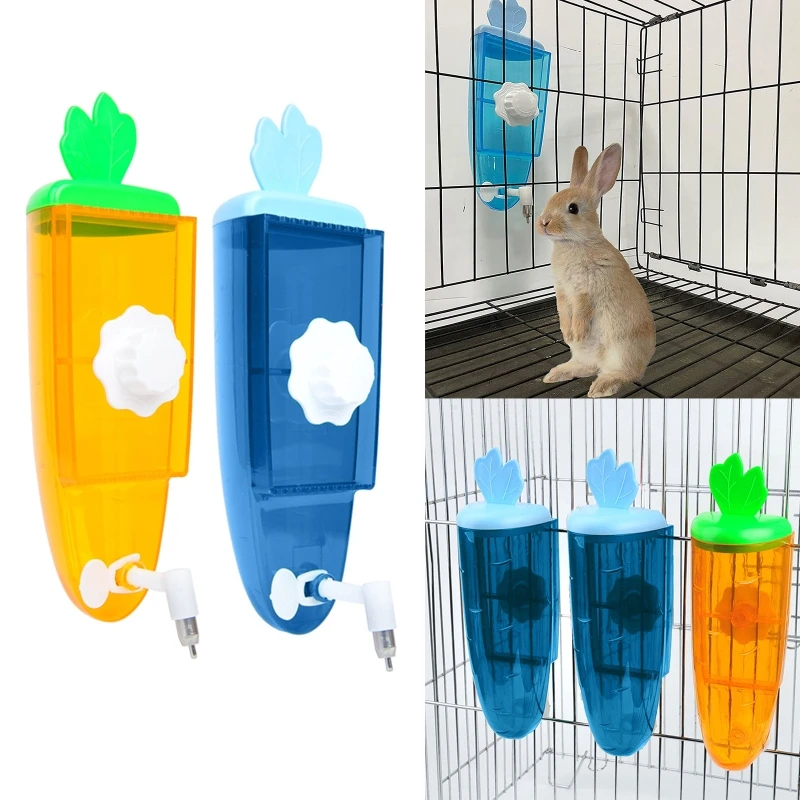 

Small Pet Water Bottle Rabbit Squirrel Hedgehog Dispenser Carrot Shap 53CA