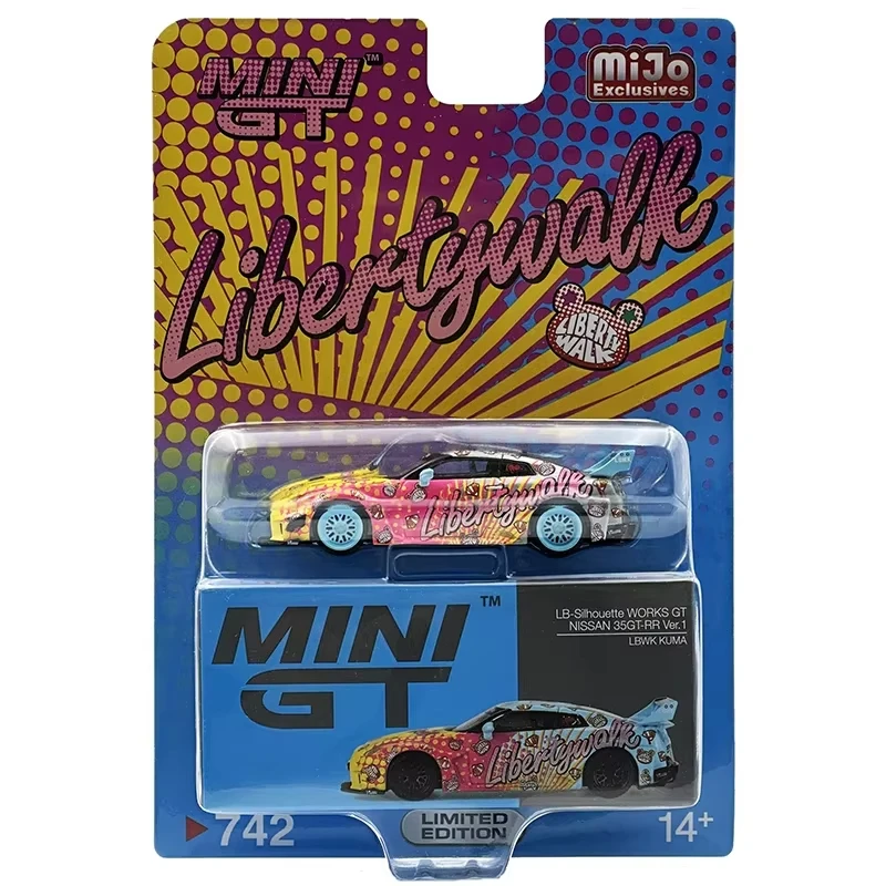 Фото **CHASE** MINIGT 1:64 GTR R35 SILVIA S15 RX7 FD3S LBWK KUMA Skyline Kenmeri KPGC110 Литая под давлением модель автомобиля, игрушки №5