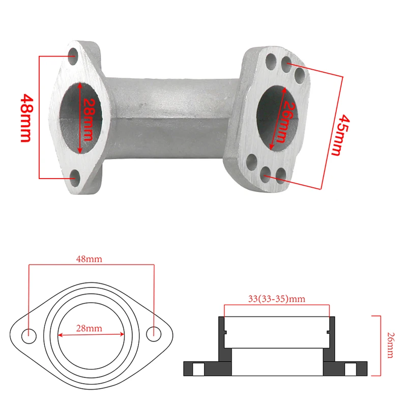 Впускной трубопровод Alconstar для мотоцикла 125cc 140cc 150cc 160cc карбюратор питбайка VM22 PZ19