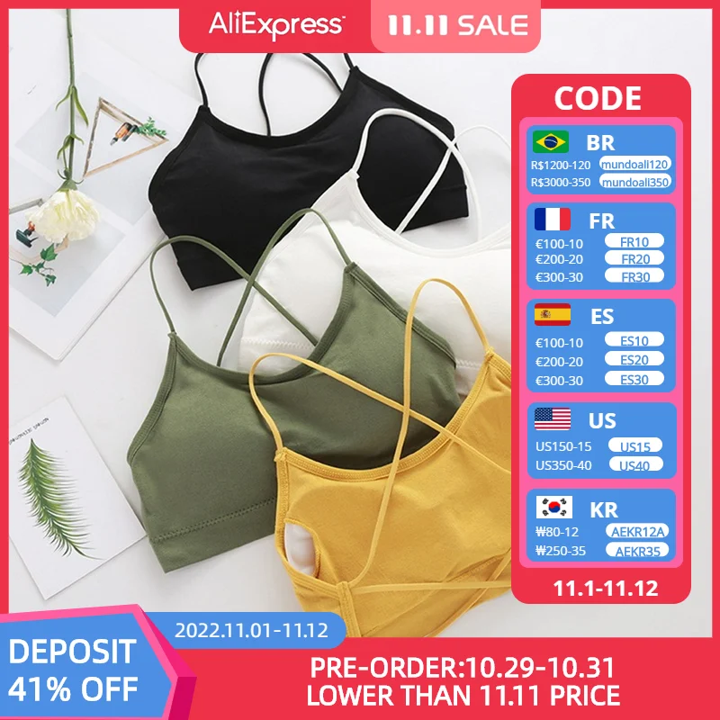 

Women Sexy Crop Tops Bra Tube Top Female Streetwear Sleeveless Seamless Sports Bra Crop Camis Top Tee Bandeau Top Basic Tank