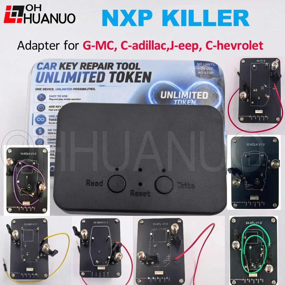 Фото Супермощный инструмент NXP Killer Tool для добавления ключей с чипами NCF29XX с адаптерами для G-MC / C-adillac / C-hevrolet / D-odge / B-uick №1