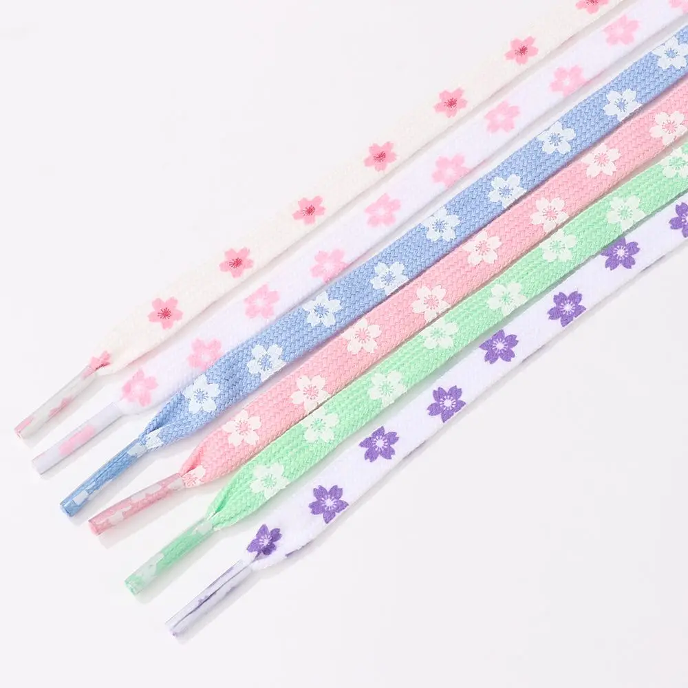 

New Sakura Shoelaces Flat Little Daisies Shoe laces High-top Canvas Sneakers Shoelace Laces Shoe Strings 100/120/140/160CM