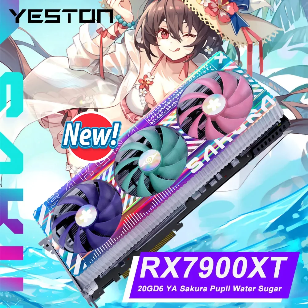 

Новая видеокарта Yeston AMD Radeon RX 7900 XT 20 Гб D6 YA игровая графическая карта 320 бит AMD GPU RX7900XTX 20 Гб видеокарты