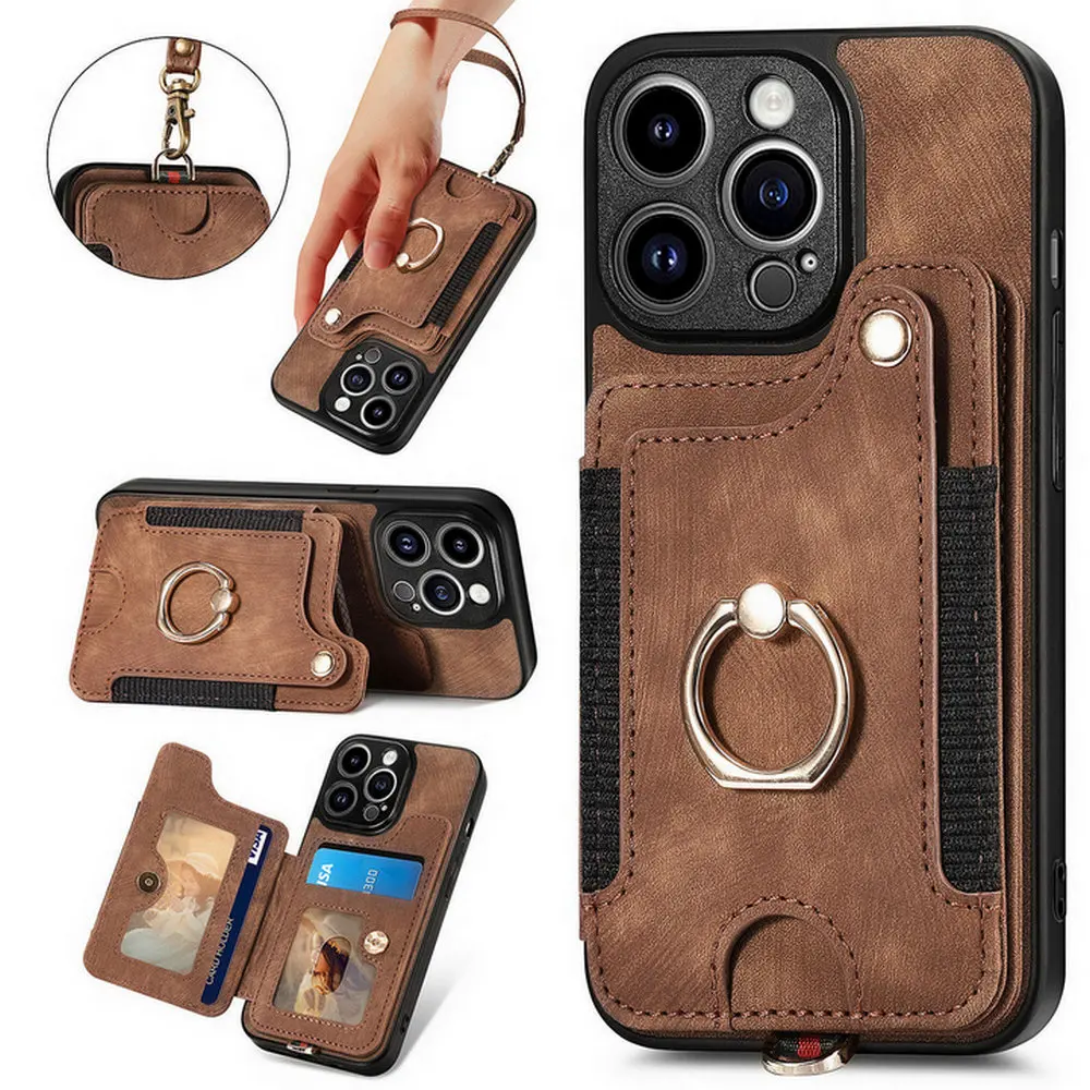 

For Poco F5 Pro X5 Mi 13 T 12T 12S 5G Luxury RFID Leather Back Cover For Xiaomi Poco X3 NFC X5 X4 M3 M4 Pro F5 M5 M5S F4 F3 Case