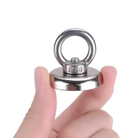d16 d42 strong neodymium magnet salvage magnet deep sea fishing magnets holder pulling mounting pot with ring eyebolt