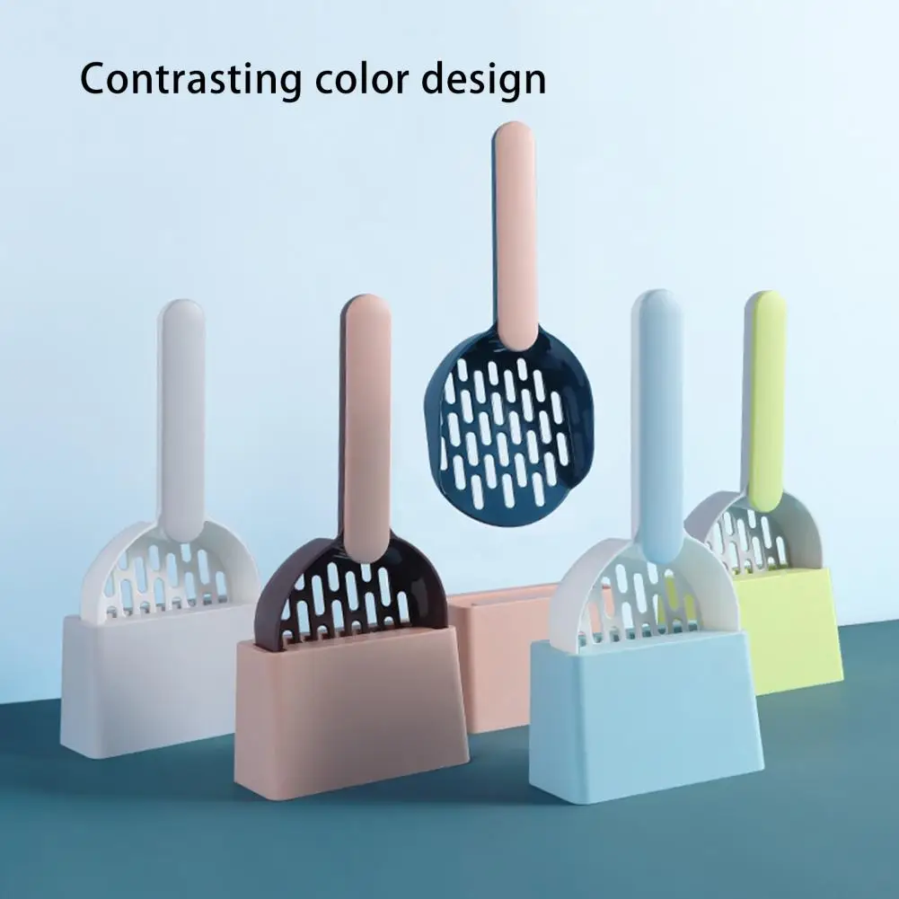 

Cat Litter Scoop Long Handle ABS Hollow Litter Sand Cleaning Shovel Cat Litter Scooper Self Cleaning Cat Litter Box Shovel