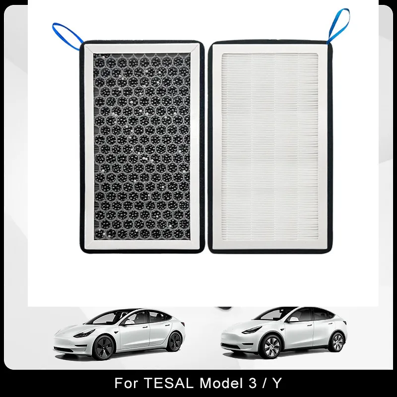 

2 шт., сменные детали для фильтра Tesla Model 3 Y 2017-2022 HEPA