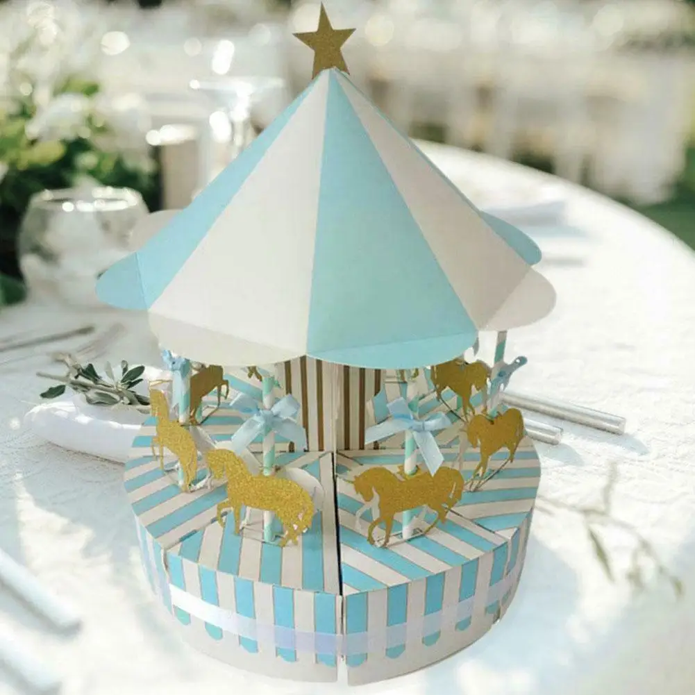 

Carousel Candy Box Practical Romantic Wedding Birthday Gifts And Novelty Party Decoration Party Favors Guest Beauty Decorat M3P7