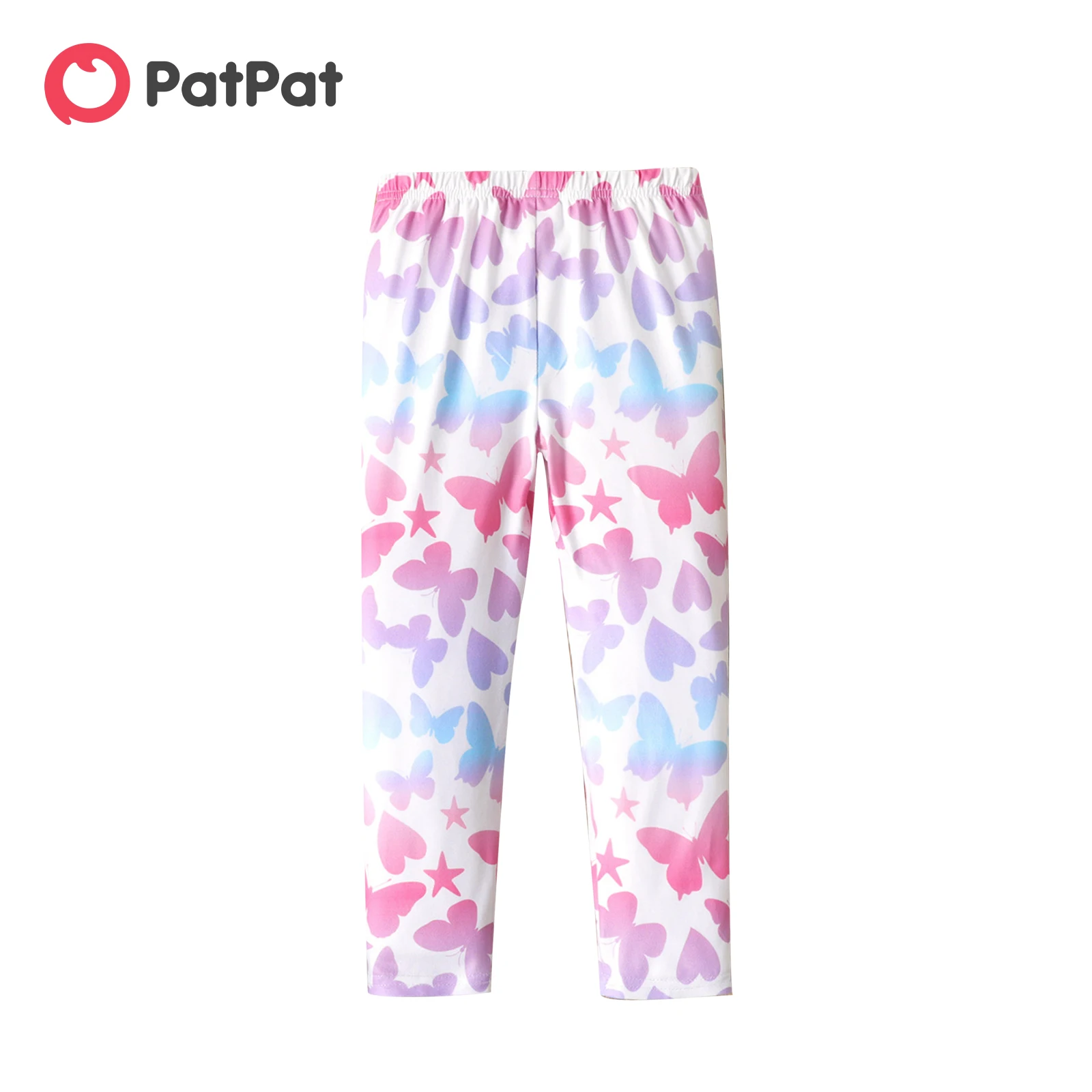 

Эластичные леггинсы PatPat для маленьких девочек с принтом бабочки сердца звезд