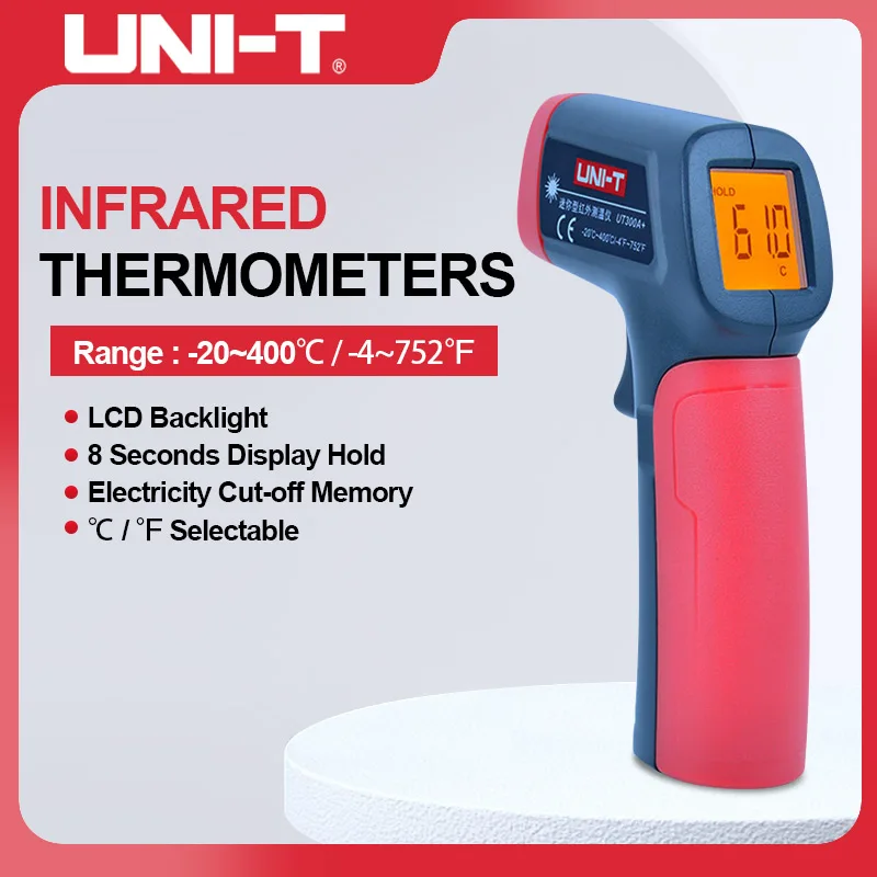 

UNI-T UT300A+ Digital Infrared Thermometer Handheld Non-Contact Temperature Laser Temperature Meter