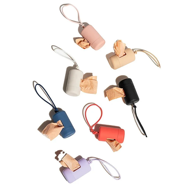 

Dog Poop Bag Carrier Portable Pet Waste Bag Dispenser Luxury Stylish Dog Garbage Holder Dispensers Cleaning Supplies