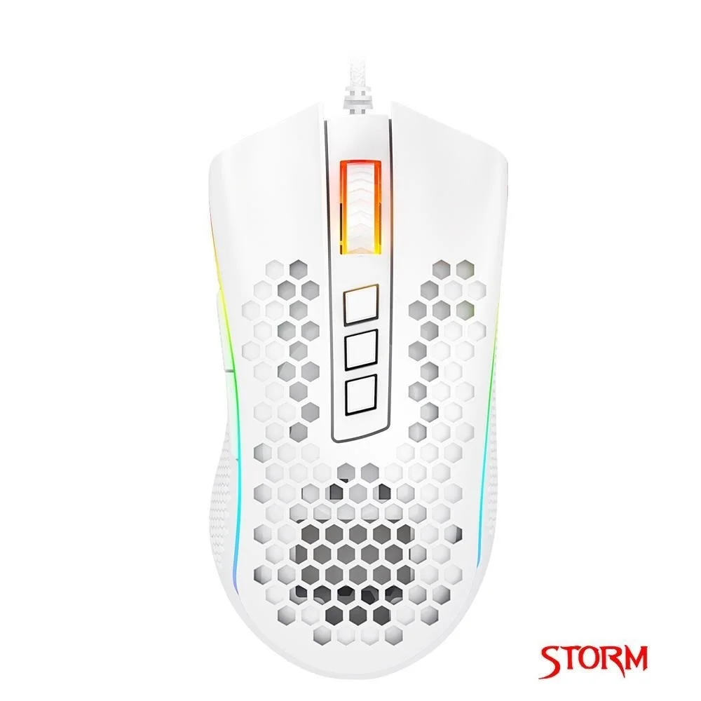 

New. Redragon Storm M808 USB wired RGB Gaming Mouse 12400 DPI programmable game mice backlight ergonomic laptop PC computer