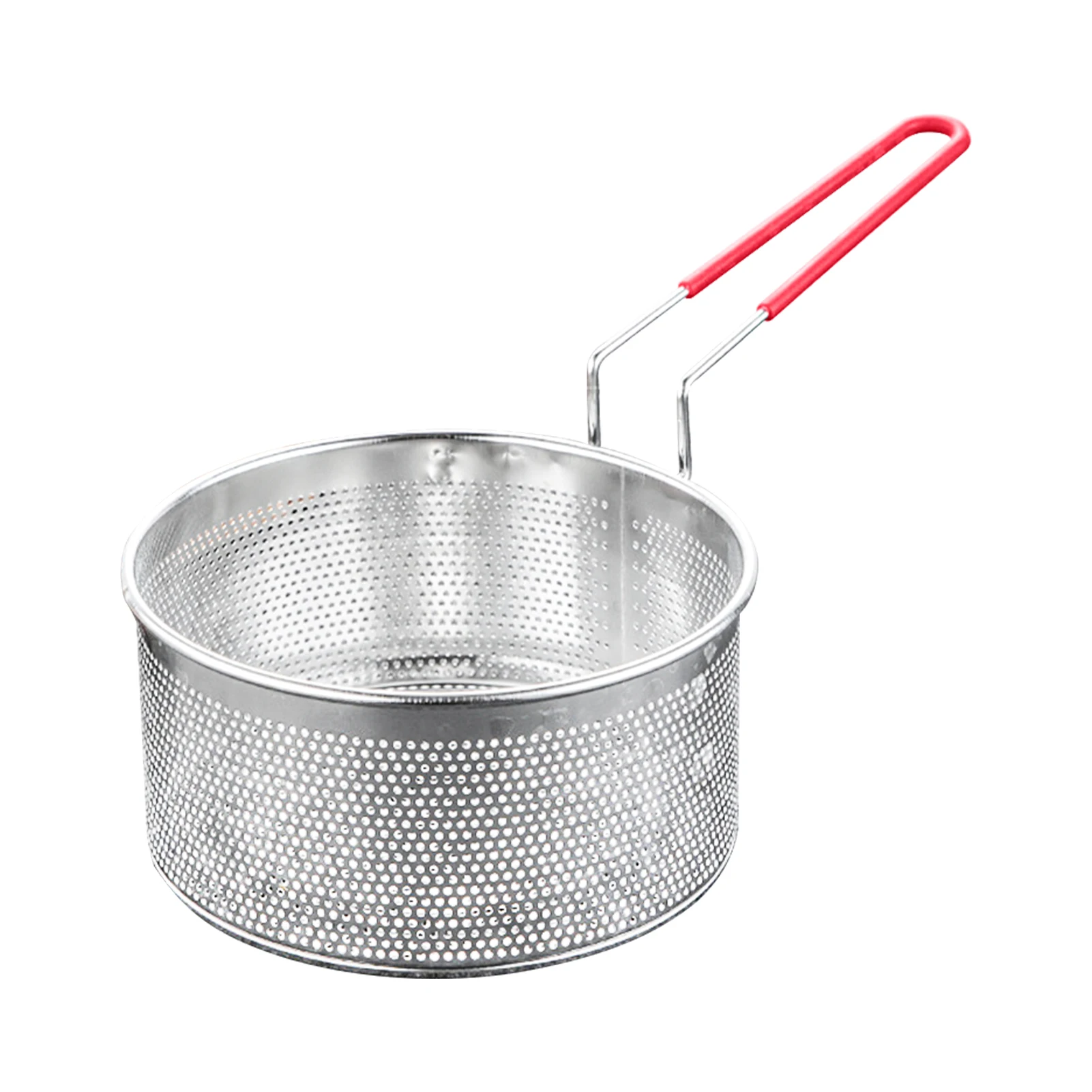 

Kitchen Tools Frying Fish For Pot Household Cooking Portable Stainless Steel Durable With Long Handle Round Food Strainer Basket