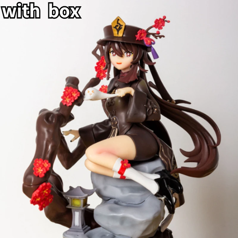 

23 см Аниме игра Genshin ударная кукла Hutao драка ПВХ экшн-кукла GK Коллекция украшения стола Модель игрушка подарок для детей