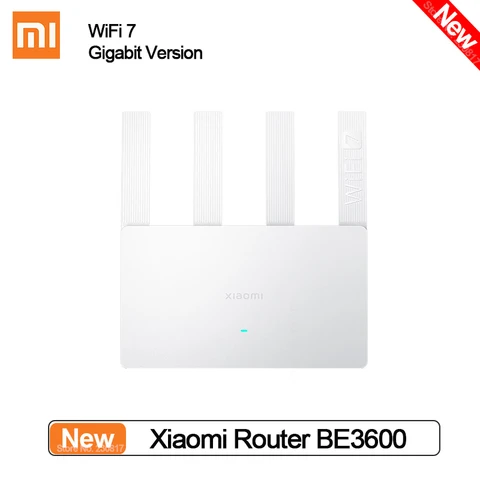 Новый маршрутизатор Xiaomi BE3600 гигабитная версия WiFi 7 IPTV повторитель VPN MLO Двухдиапазонная сетчатая Смарт связь 4K QAM 4-ядерный Qualcomm