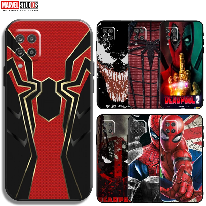 

Venom Spiderman Deadpool Phone Case For Samsung Galaxy A12 Soft TPU Silicone Cover Funda Coque Bumper Ultra-Thin