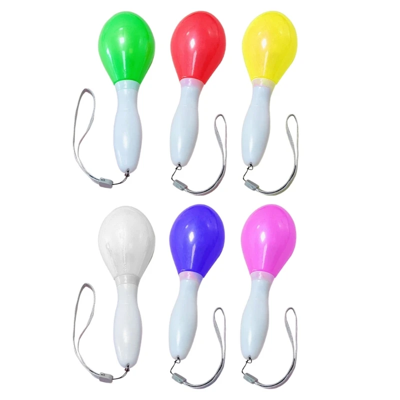 

Glowing Maraca Kids Toy LED Sand Hammer for Children Outdoor Summer Beach Party Props Flea-Market Product Party Supply Dropship