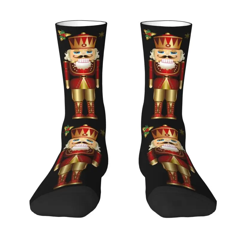 

Kawaii Mens Nutcracker Soldier King Dress Socks Unisex Warm Breathbale 3D Printing Cartoon Christmas Nutcrackers Crew Socks