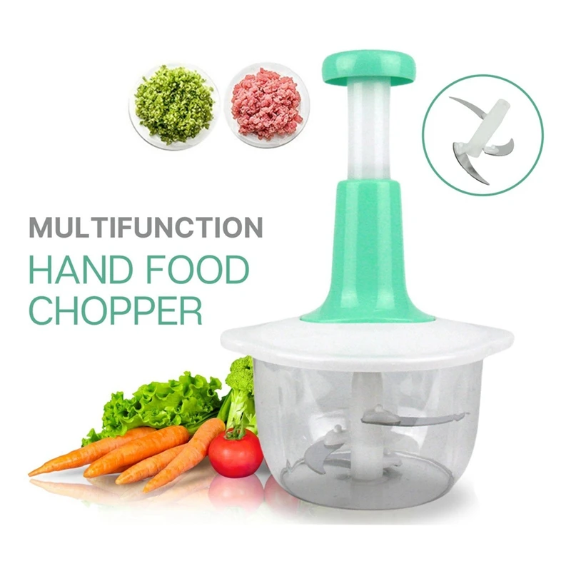 

Top Sale Manual Food Processor Multifunctional Gourmet Cuisine Hand Pat Chopper Press Cutter Vegetable Meat Grinder