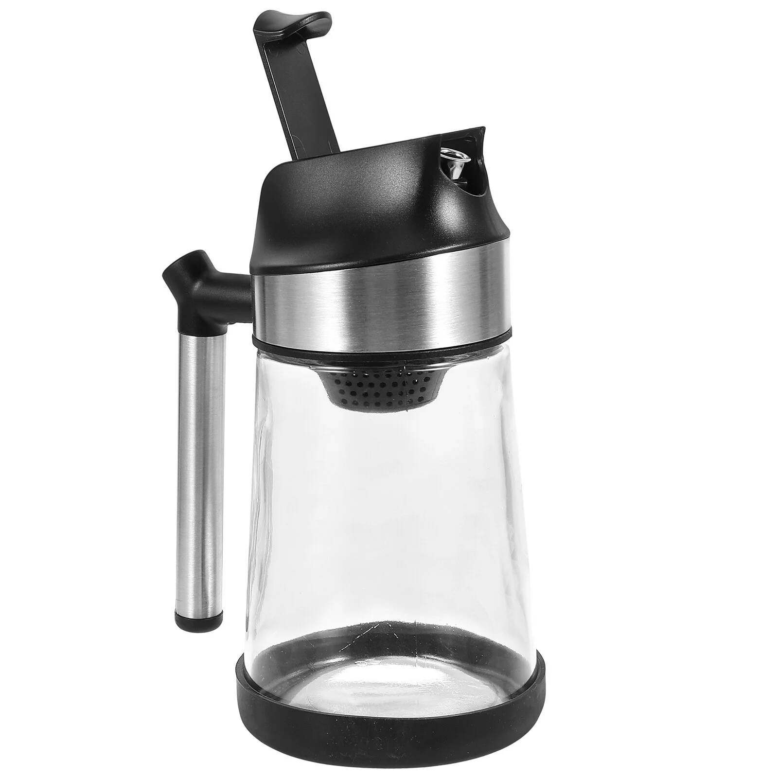 

Бутылка для соевого соуса, стеклянный семейный дозатор масла, Кухонный Контейнер с ручкой из нержавеющей стали