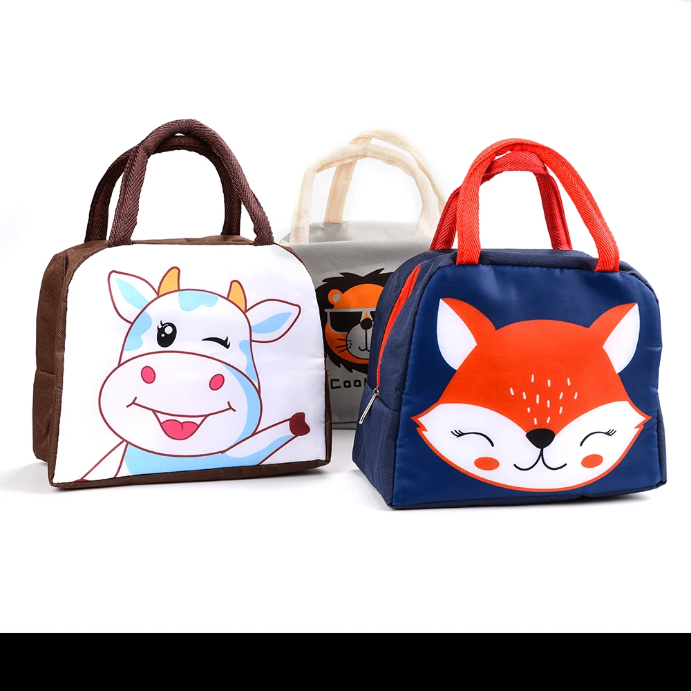 

Baby Lunch Bag Cartoon Animal Baby Food Insulation Bag Insulated Milk Bottle Bag Kids Food Grade Insulation Bag BPA Free