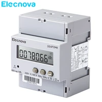 ddsf1946 single phase energy power kwh meter din rail 1p2w digital lcd multimeter voltage current power factor frequency counter